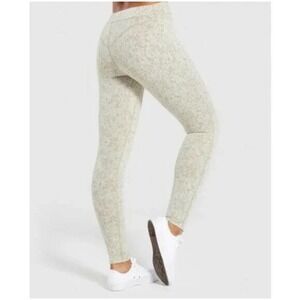 Gymshark Leggings Women Size S Sage Green Excellent Marl Mid-Rise Gym‎ Workout